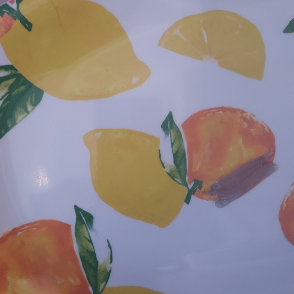 🍋 Lemons Oranges Fruit & Vegetable Kitchen Plate Tray Serving Platter NEW 🍋 - Picture 6 of 6